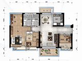碧桂园潼湖科学城_3室2厅2卫 建面112平米