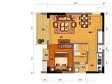 家悦龙庭_1室1厅1卫 建面52平米
