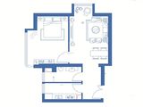 京南狮子城丁香园_1室1厅1卫 建面65平米