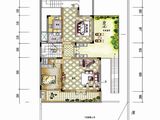 保利春天里_C1-2户型首层平面图 建面0平米