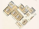 雅居乐万象郡_4室2厅2卫 建面136平米