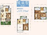 佳源帝都温泉山庄_4室3厅4卫 建面177平米
