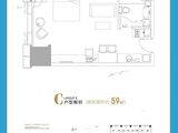 汉峪金谷_1室1厅1卫 建面59平米
