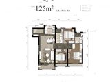 仁恒公园世纪_3室2厅2卫 建面125平米