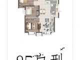 北京华发中央公园_3室2厅1卫 建面85平米