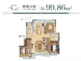 碧桂园中骏天寰_3室2厅2卫 建面99平米