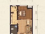 硕辉蓝堡湾_1室1厅1卫 建面49平米