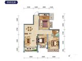 吉维尼鲜花小镇_3室2厅1卫 建面89平米