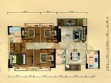 汇景城市中心_4室2厅2卫 建面123平米