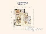 汇景城市中心_3室2厅2卫 建面100平米