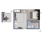 路劲新天地银座_1室1厅1卫 建面37平米