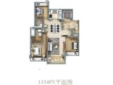 新城西岸公园_3室2厅2卫 建面115平米