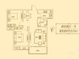 法兰原著_2室2厅1卫 建面78平米