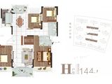 中海湖滨世家二期_4室2厅2卫 建面144平米