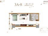 华南城盛世广场_1室1厅1卫 建面55平米