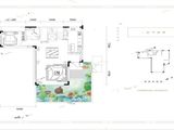 龙湖湖山原著_1室2厅1卫 建面1平米