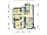 万科金色城品_3室2厅2卫 建面92平米