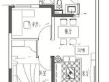 新城中骏悦隽半岛_2室2厅1卫 建面66平米