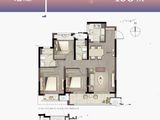 旭辉公元系弘庭_3室2厅2卫 建面106平米