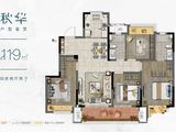 桃李东方_4室2厅2卫 建面119平米