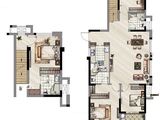 三盛璞悦湾_4室2厅3卫 建面117平米