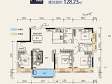 海缙幸福里_4室2厅2卫 建面128平米