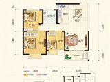 东方明都三期_3室2厅1卫 建面96平米
