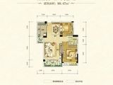 润恒国华尚景_2室2厅1卫 建面90平米