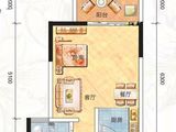 定安吉粮康城_1室1厅1卫 建面44平米