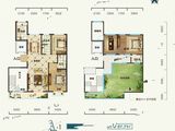 玉恒香山新城_4室3厅3卫 建面207平米