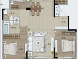 恒信绿城春风江南_4室2厅2卫 建面136平米
