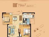 天福抱龙居_2室2厅1卫 建面79平米