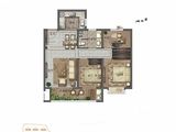 宝丽天樾_3室2厅1卫 建面104平米