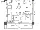 威高七彩城春风里_2室2厅1卫 建面90平米
