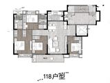 上湾璟园_4室2厅2卫 建面118平米