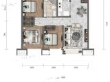 华润置地大连湾国际社区_3室2厅1卫 建面100平米
