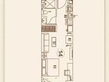 淄博恒大翡翠华庭_1室1厅1卫 建面44平米