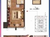 信业ICC_1室1厅1卫 建面38平米