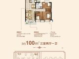 郑东恒大文化旅游城_3室2厅1卫 建面100平米
