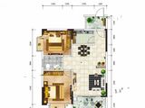 听海一品_2室2厅2卫 建面89平米