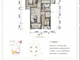 中国铁建广场_3室2厅1卫 建面83平米