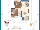 贵阳城投云岩林悦_2室2厅1卫 建面83平米