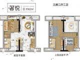 碧桂园漓湘悦_3室2厅2卫 建面62平米