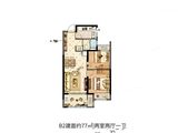 绿都澜湾_2室2厅1卫 建面77平米