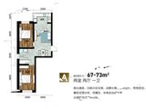 会展壹号_2室2厅1卫 建面67平米