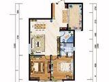 鸿盛凯旋门_2室2厅2卫 建面94平米