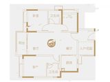 保利天汇_3室2厅2卫 建面100平米