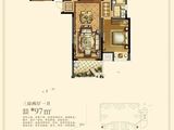 建屋海德景园_3室2厅1卫 建面97平米
