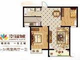 幸福城_2室2厅1卫 建面0平米