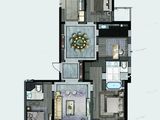 金融府_4室2厅3卫 建面208平米